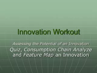 Innovation Workout