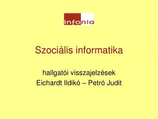 szoci lis informatika
