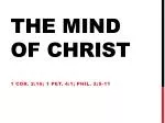 The mind of christ - slide 1