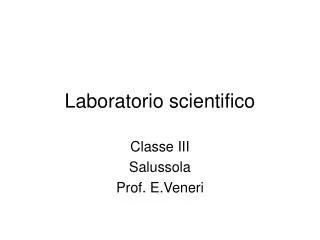 laboratorio scientifico