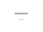Socialization - slide 1