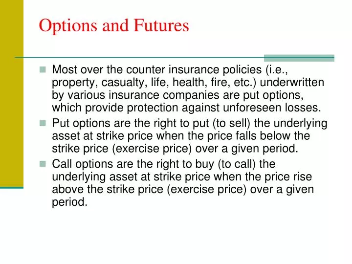 options and futures