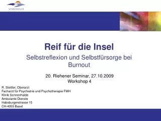 reif f r die insel selbstreflexion und selbstf rsorge bei burnout
