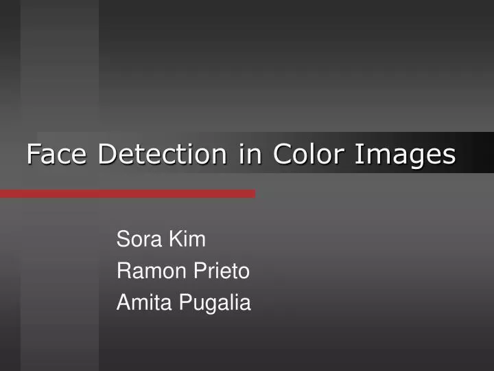 face detection in color images