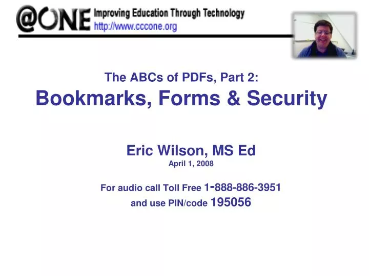 the abcs of pdfs part 2 bookmarks forms security