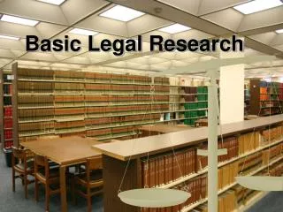 Basic Legal Research