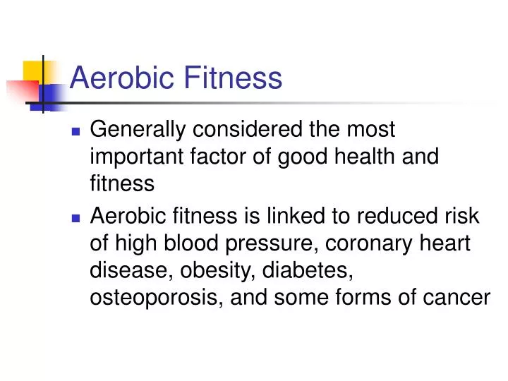 aerobic fitness