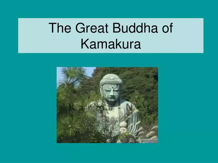 the great buddha of kamakura