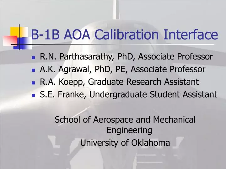 b 1b aoa calibration interface