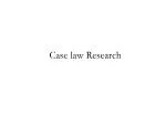 Case law Research - slide 1