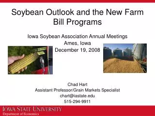 Soybean Outlook and the New Farm Bill Programs