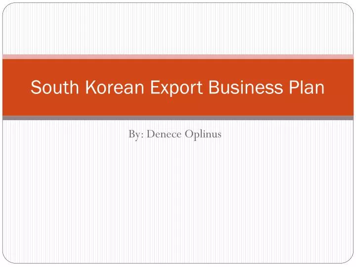 korean grocery store business plan