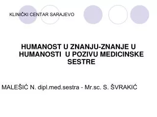klini ki centar sarajevo