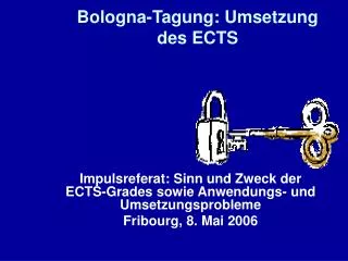 bologna tagung umsetzung des ects