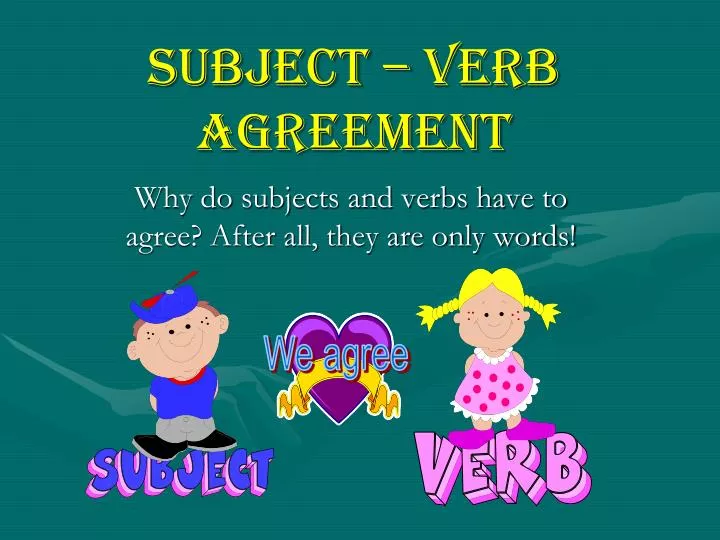 subject verb agreement