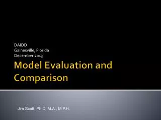 Model Evaluation and Comparison