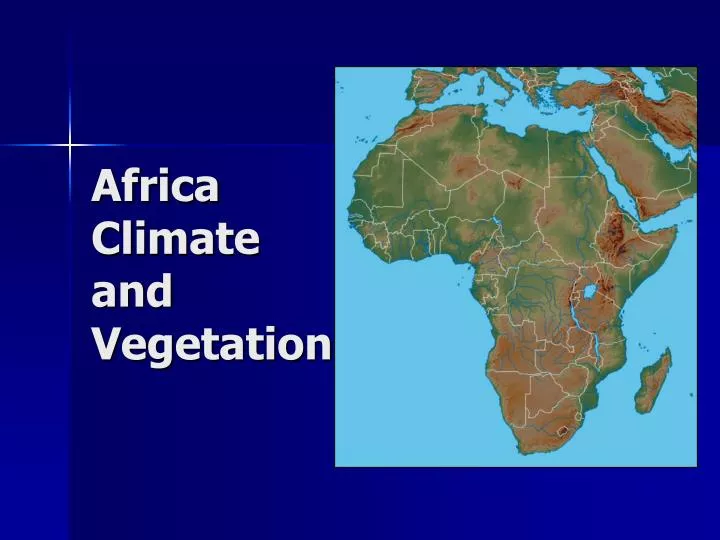 africa climate and vegetation
