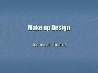 Make up Design