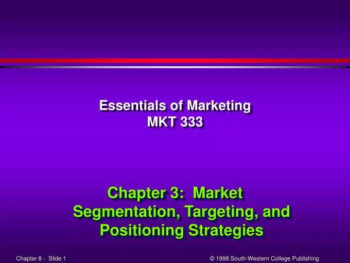 essentials of marketing mkt 333