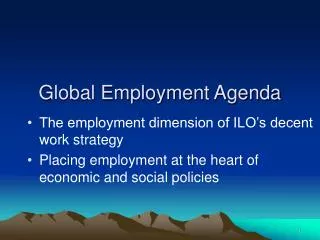 Global Employment Agenda