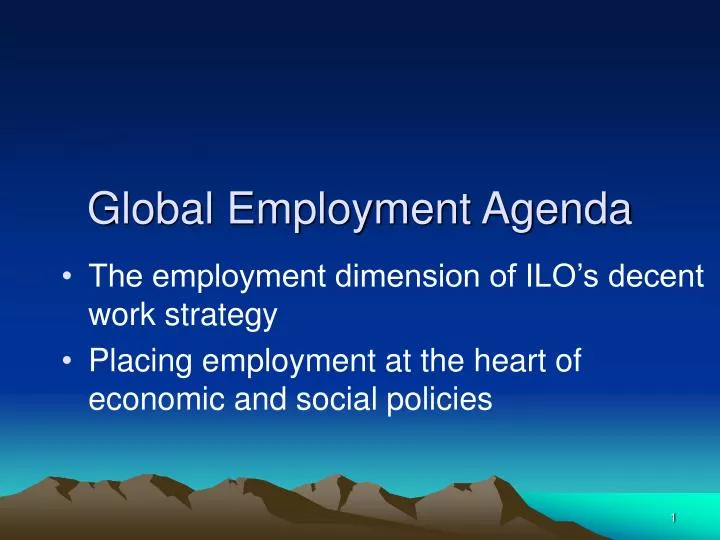 global employment agenda