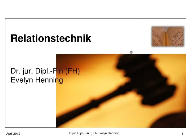 relationstechnik dr jur dipl fin fh evelyn henning