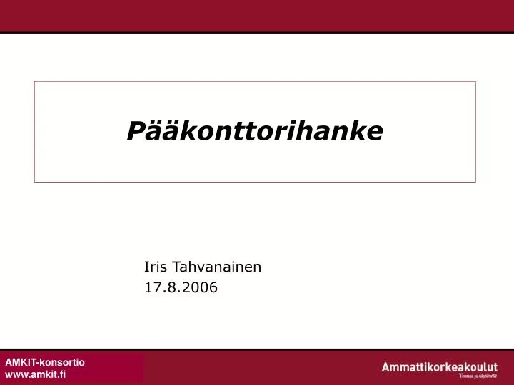 p konttorihanke