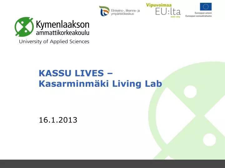 kassu lives kasarminm ki living lab