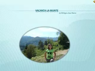 v acan a la munte