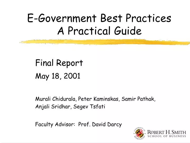 e government best practices a practical guide