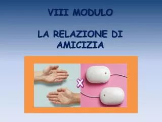 viii modulo la relazione di amicizia