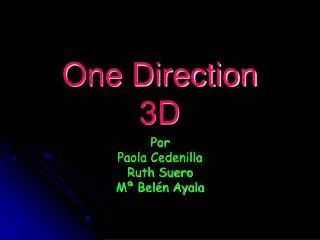 One Direction 3D