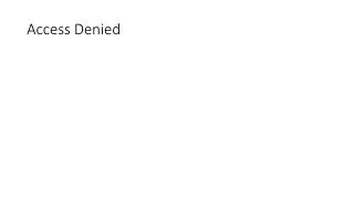 access denied