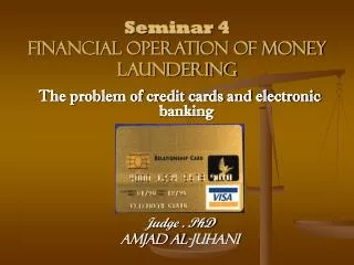 Seminar 4 Financial operation of money laundering