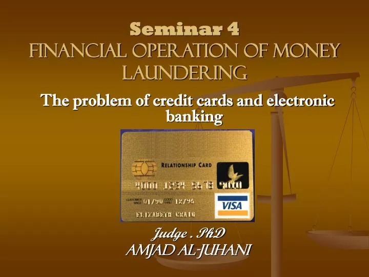 seminar 4 financial operation of money laundering