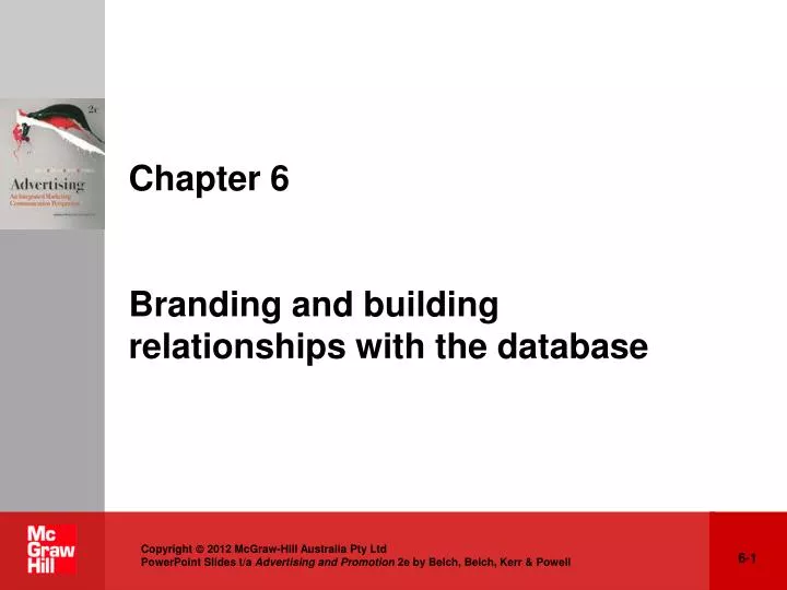 chapter 6 branding and building relationships with the database