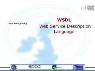 WSDL Web Service Description Language