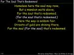 For The Soul That’s Redeemed - slide 1
