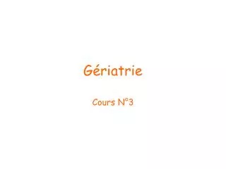 g riatrie