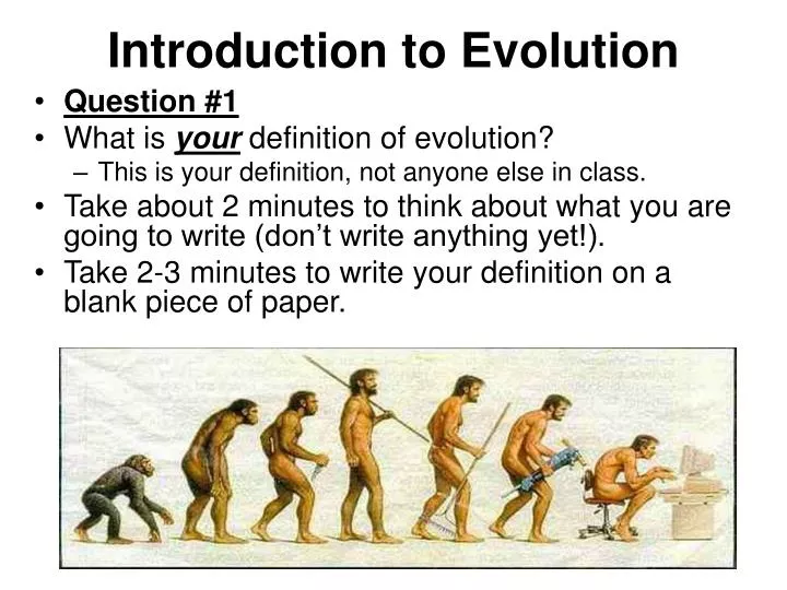 introduction to evolution