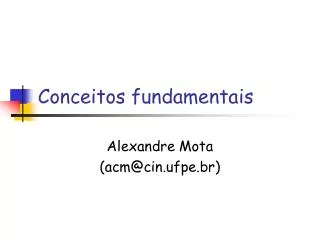 conceitos fundamentais