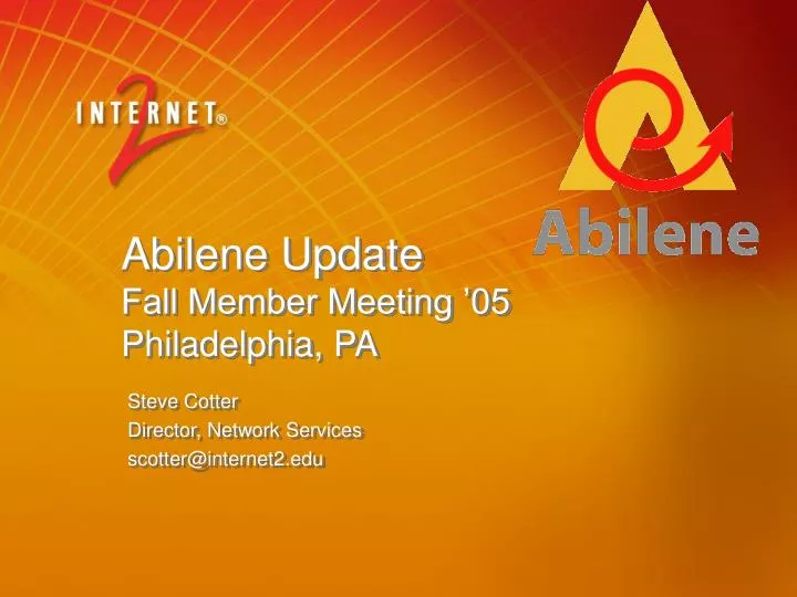 abilene update fall member meeting 05 philadelphia pa