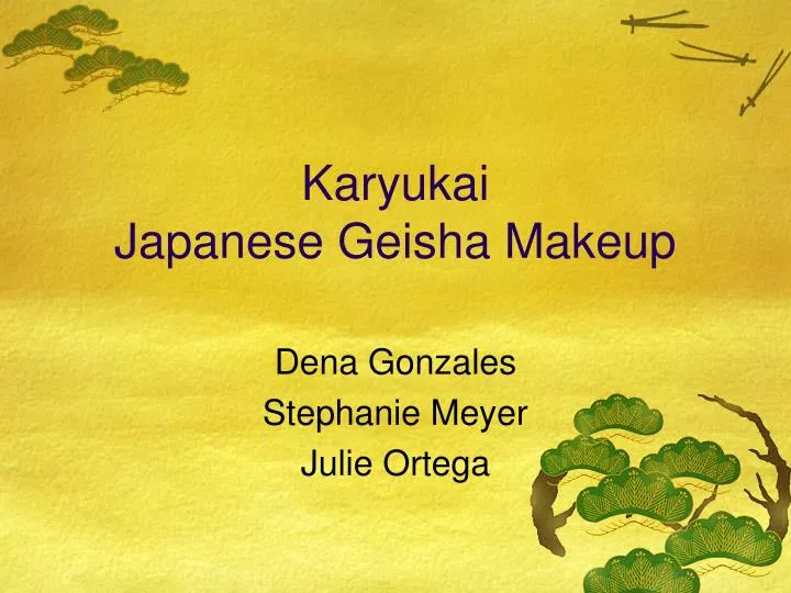 karyukai japanese geisha makeup