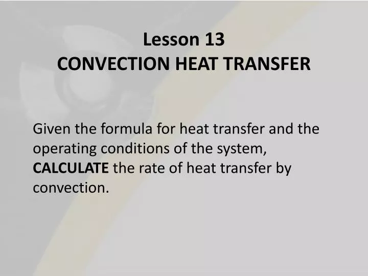 lesson 13 convection heat transfer