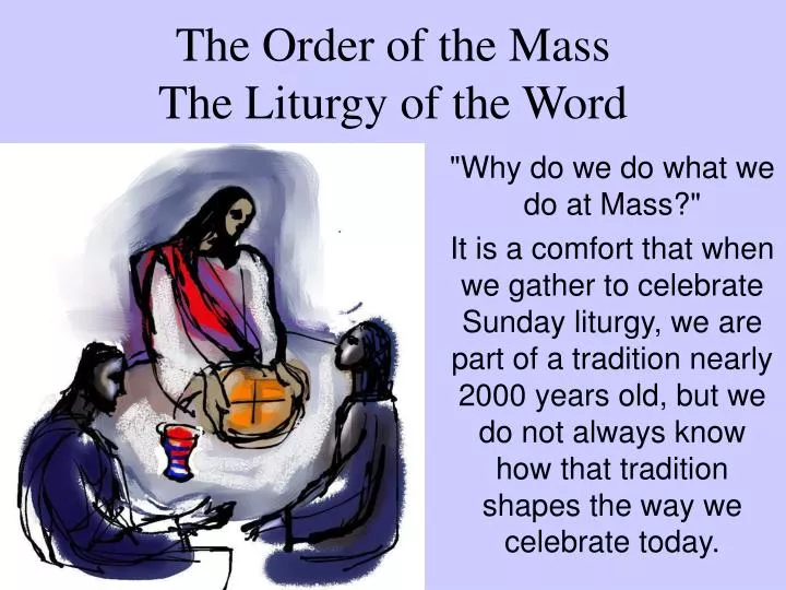 the order of the mass the liturgy of the word