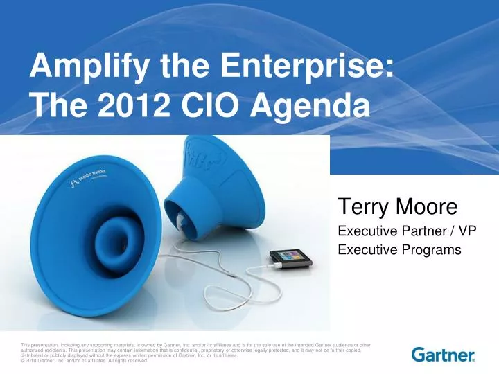 amplify the enterprise the 2012 cio agenda