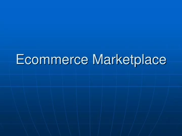 ecommerce marketplace