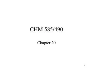 CHM 585/490