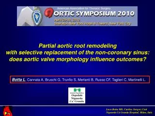 Partial aortic root remodeling