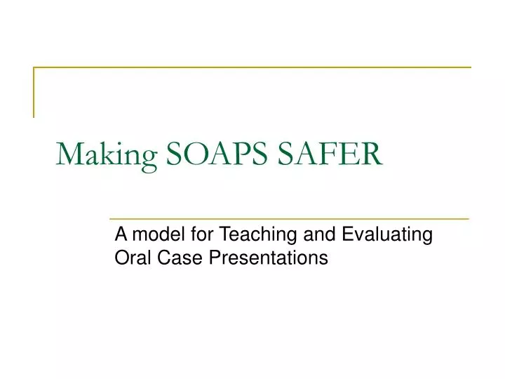 making soaps safer